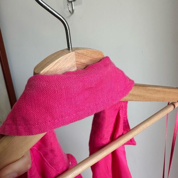 Vintage Y2K Ralph Lauren Pink Linen Halter Dress – Size 12 – $345 Value - Picture 7 of 12